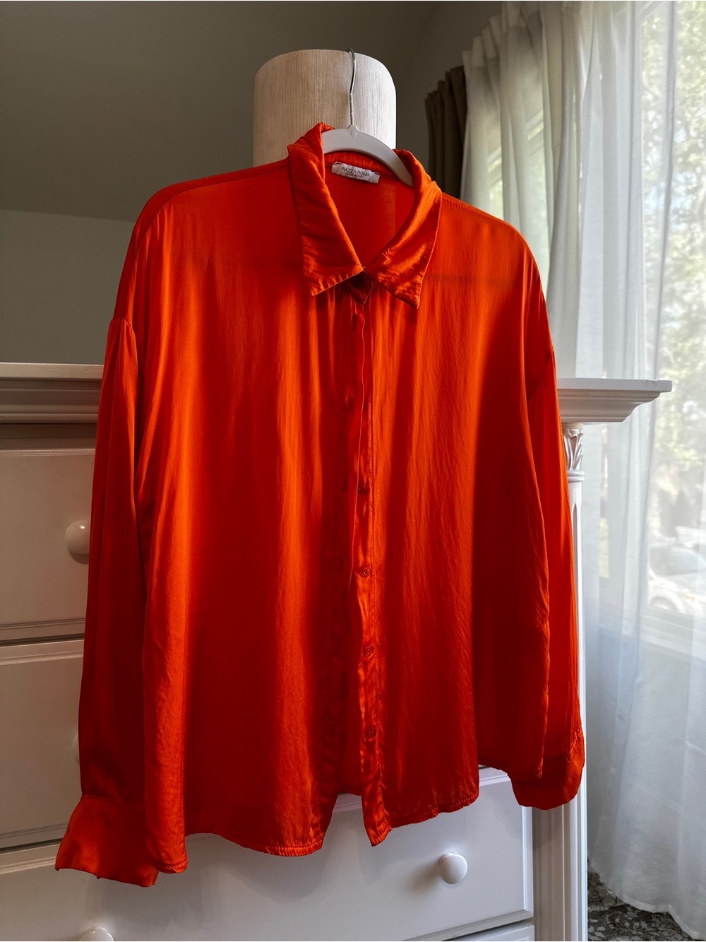 Piazza Roma Silk Blend Button Front Blouse Made in Italy Women’s M